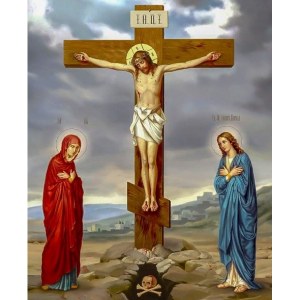  Распятие Христа (икона на дереве)