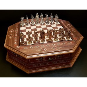 Шахматы подарочные "Империал" орех антик