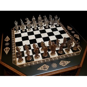 Шахматы подарочные "Империал" венге антик
