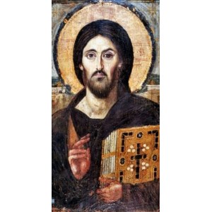Икона Христос Пантократор Синайский (Копия 6 века)