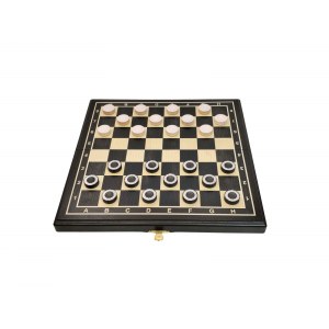 Шахматы + шашки Гроссмейстер мореный дуб 40