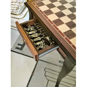Шахматный стол "Времена королей" орех