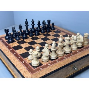 Шахматный ларец "Бастион" с утяжеленными фигурами