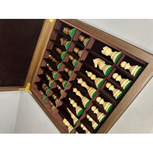 Шахматный ларец 40 с утяжеленными премиальными фигурами